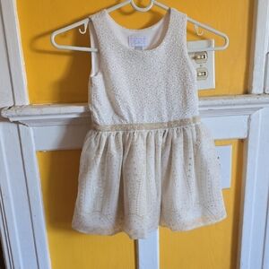 The Children's Place Cream A-Line Sundress for Wedding Guest